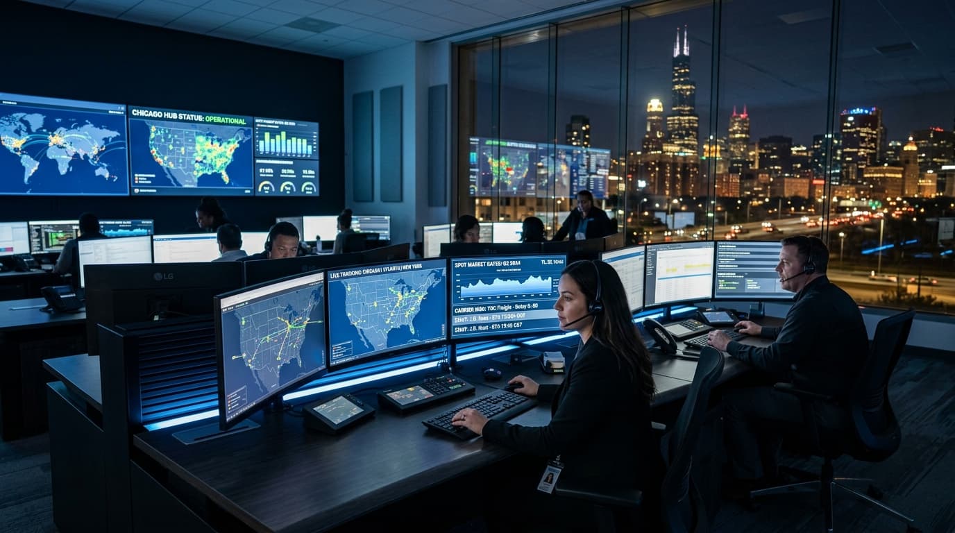 NeuroHaul Chicago Operations Command Desk
